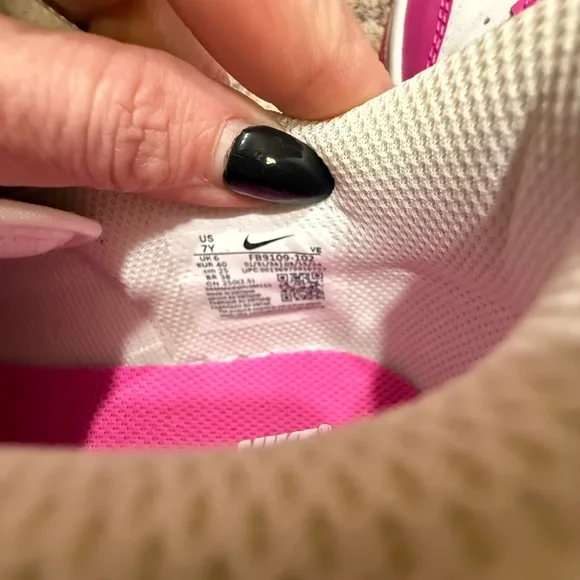 Nike Hot Pink and White Dunks (Big Kids) - Picture 7 of 7